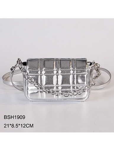 silver going out bag